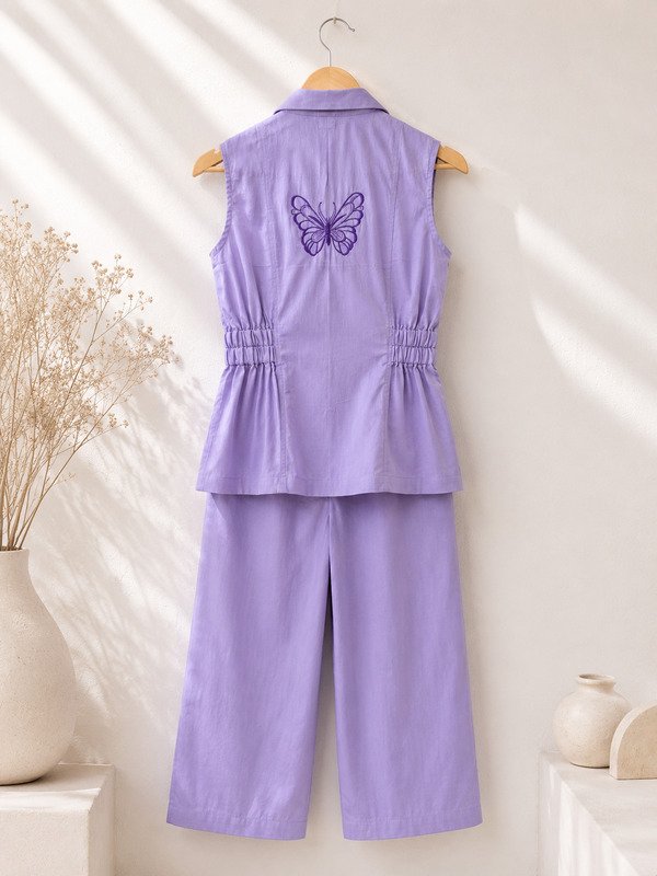 Butterfly Mist Waistcoat Pants (colour - blue / lavendar]