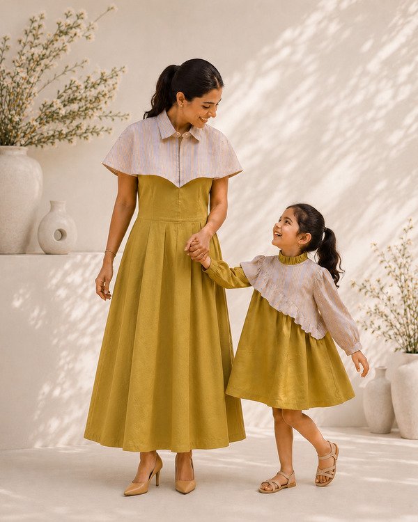 The Sage Panel Dress