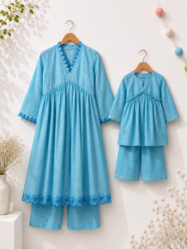 Aqua Breezy Kurta Pants
