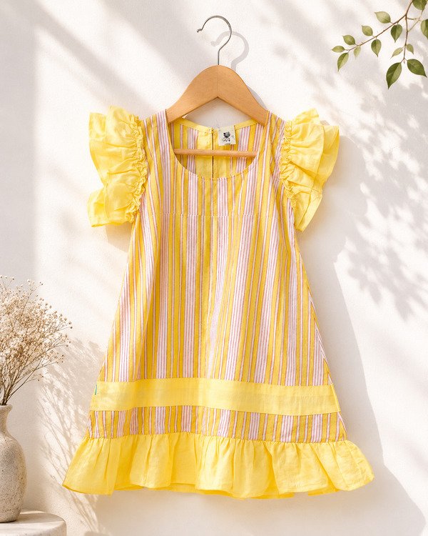 Sunstripe Frillie Dress