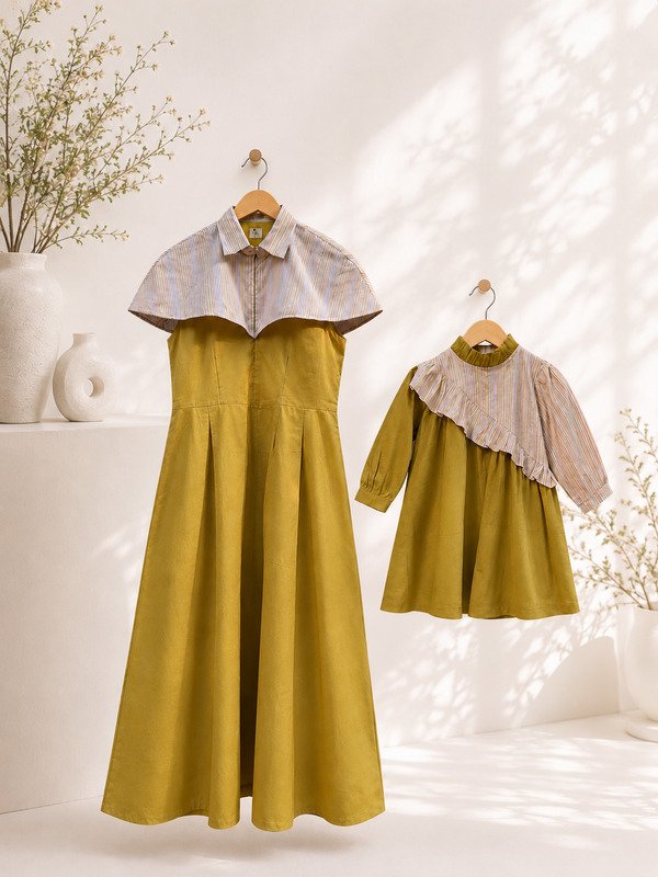 The Sage Panel Dress