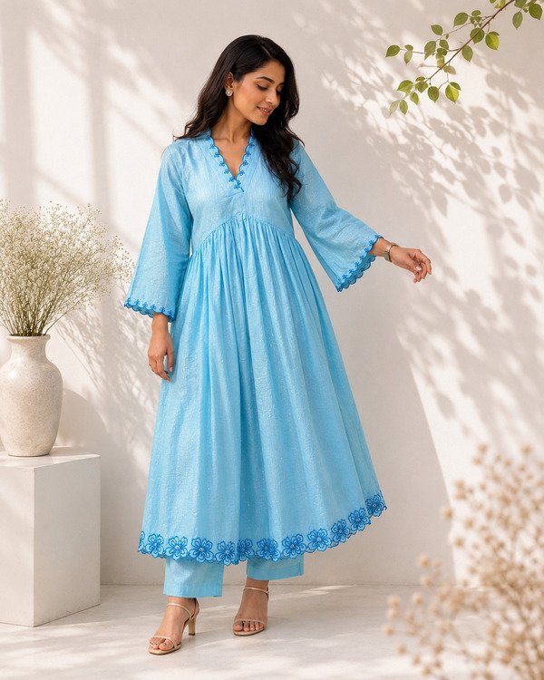 Aqua Breezy Kurta Pants