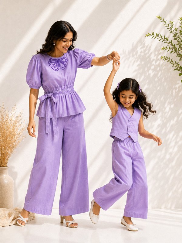 Little Lilac Waistcoat Pants