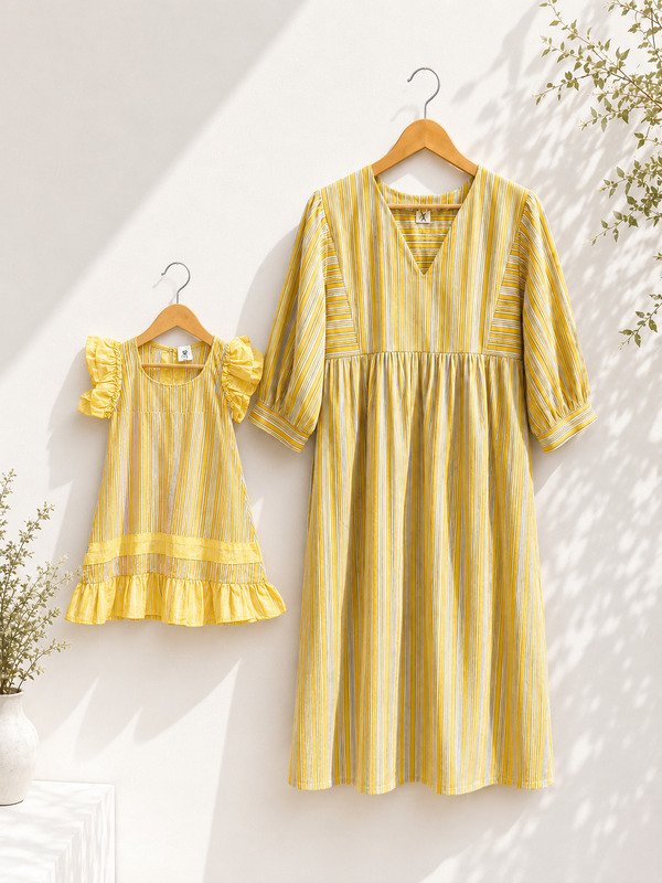 Sunstripe Frillie Dress