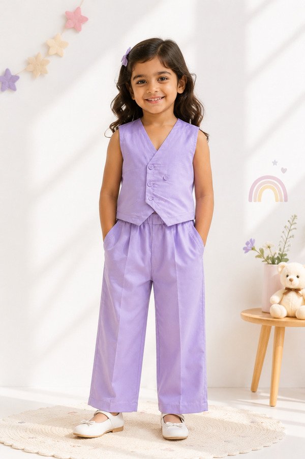Little Lilac Waistcoat Pants