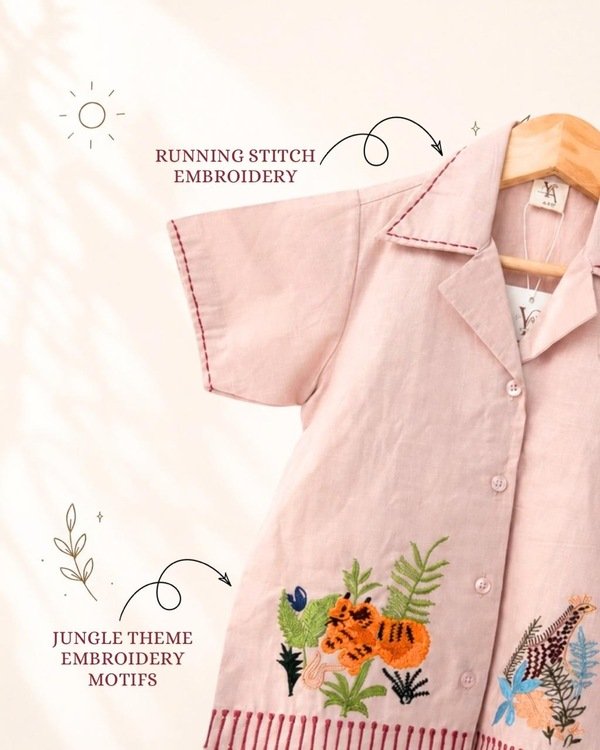 Boys Jungle Tales Linen Shirt